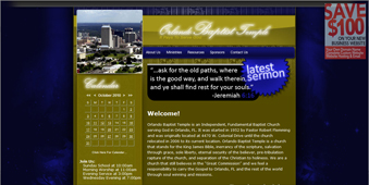 church website design