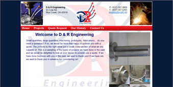 manufacturing website design